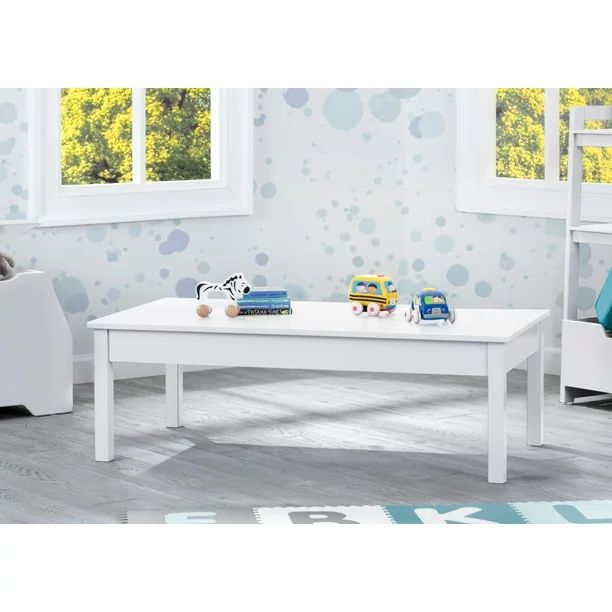 Kids Play Table | Grow with Me Convertible Desk | Delta Children | Bianca White | Walmart (US)