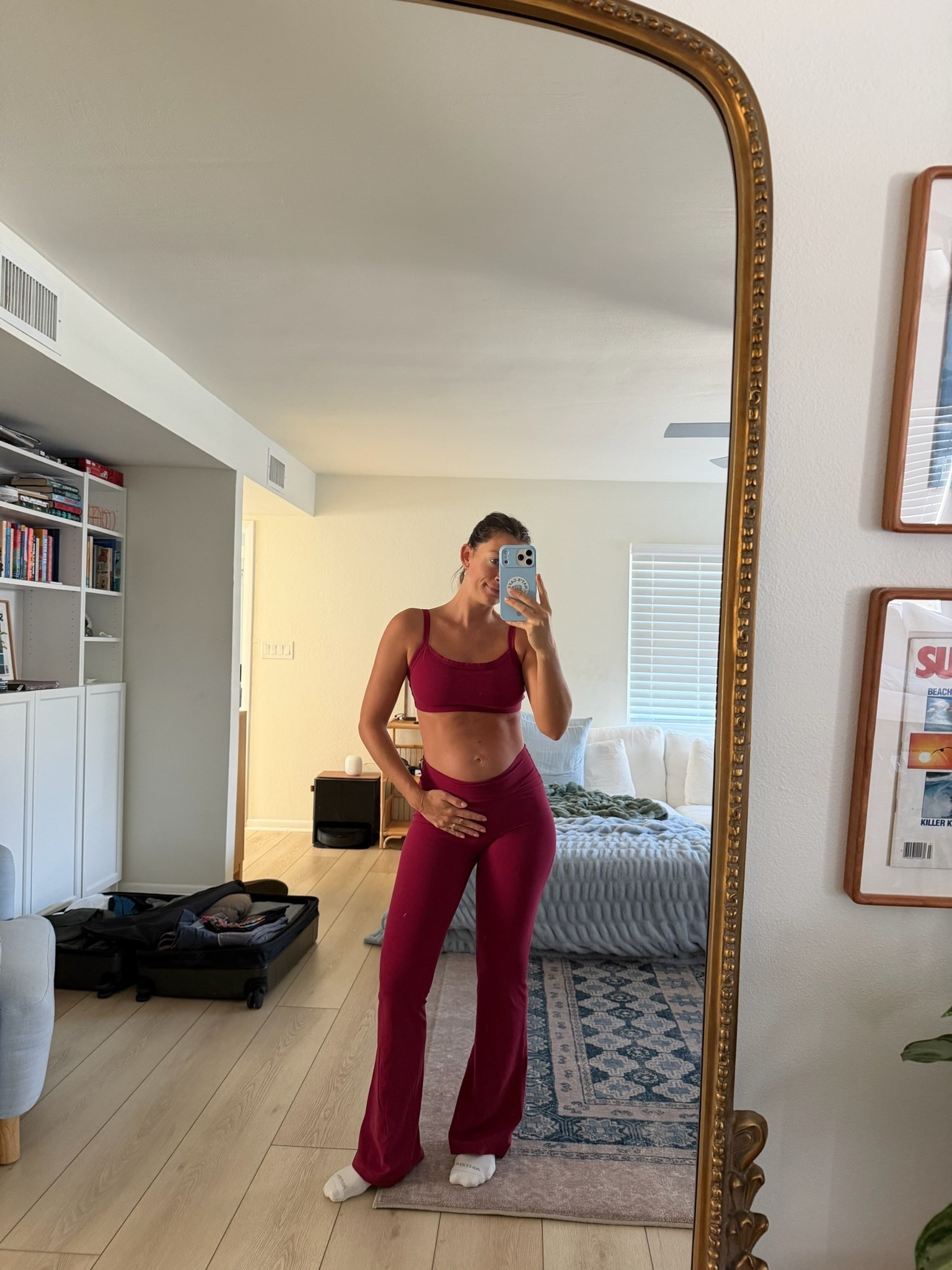 obsessed with this color! sized up to an 8 but it’s stretchy and comfy 

#LTKootd #LTKActive #LTKfitnessgoals