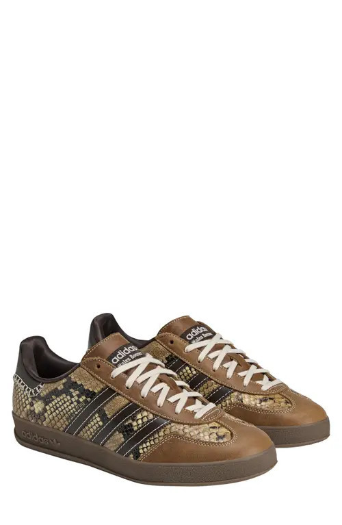 adidas x Wales Bonner Gazelle Snake Embossed Sneaker in Dust Rust/White/Brown at Nordstrom, Size 11 | Nordstrom