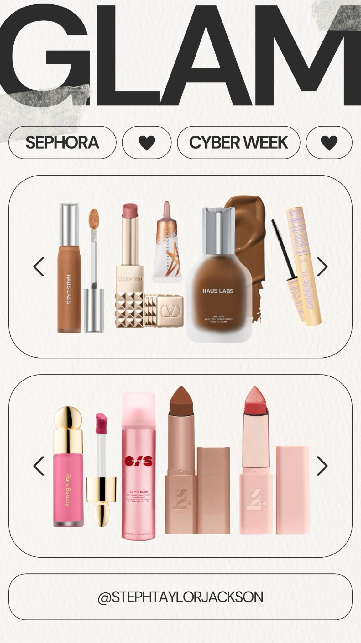 Sephora Cyber Week Deals!! Linking many of my favorite makeup products that I’m currently using or that I have recently purchased. @sephora #sephorapartner

#LTKCyberWeek #LTKSaleAlert #LTKBeauty