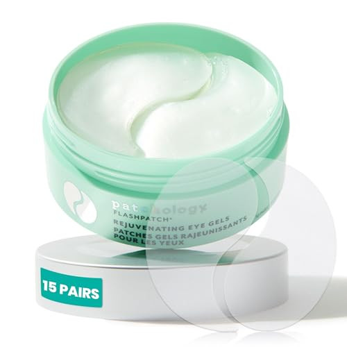 Patchology Rejuvenating Under Eye Patches for Dark Circles & Puffy Eyes - Hydrating Eye Mask with Caffeine & Collagen - Reduces Dark Circles, Puffiness, and Wrinkles - Under Eye Care (15 Pairs) | Amazon (US)