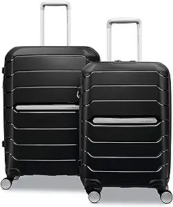 Samsonite Freeform Hardside Expandable Luggage with Spinners | Black | 2PC SET (Carry-on/Large) | Amazon (US)