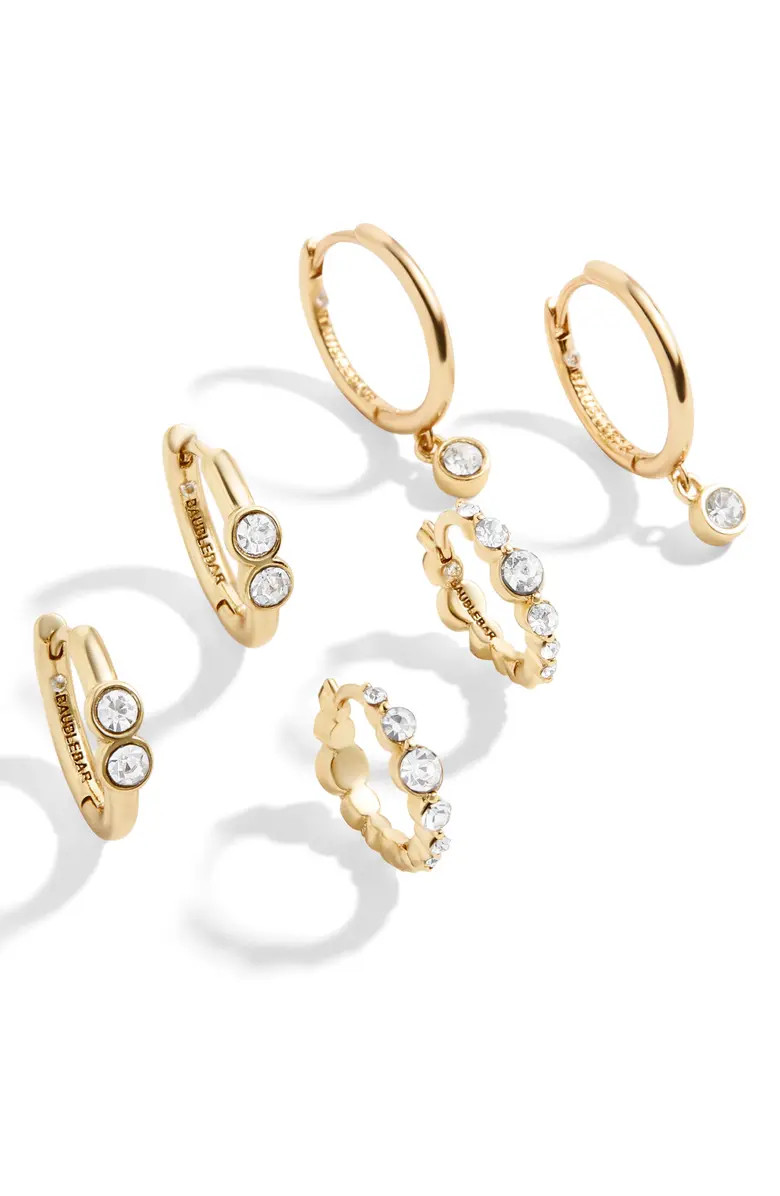 Hunter Set of 3 Huggie Earrings | Nordstrom