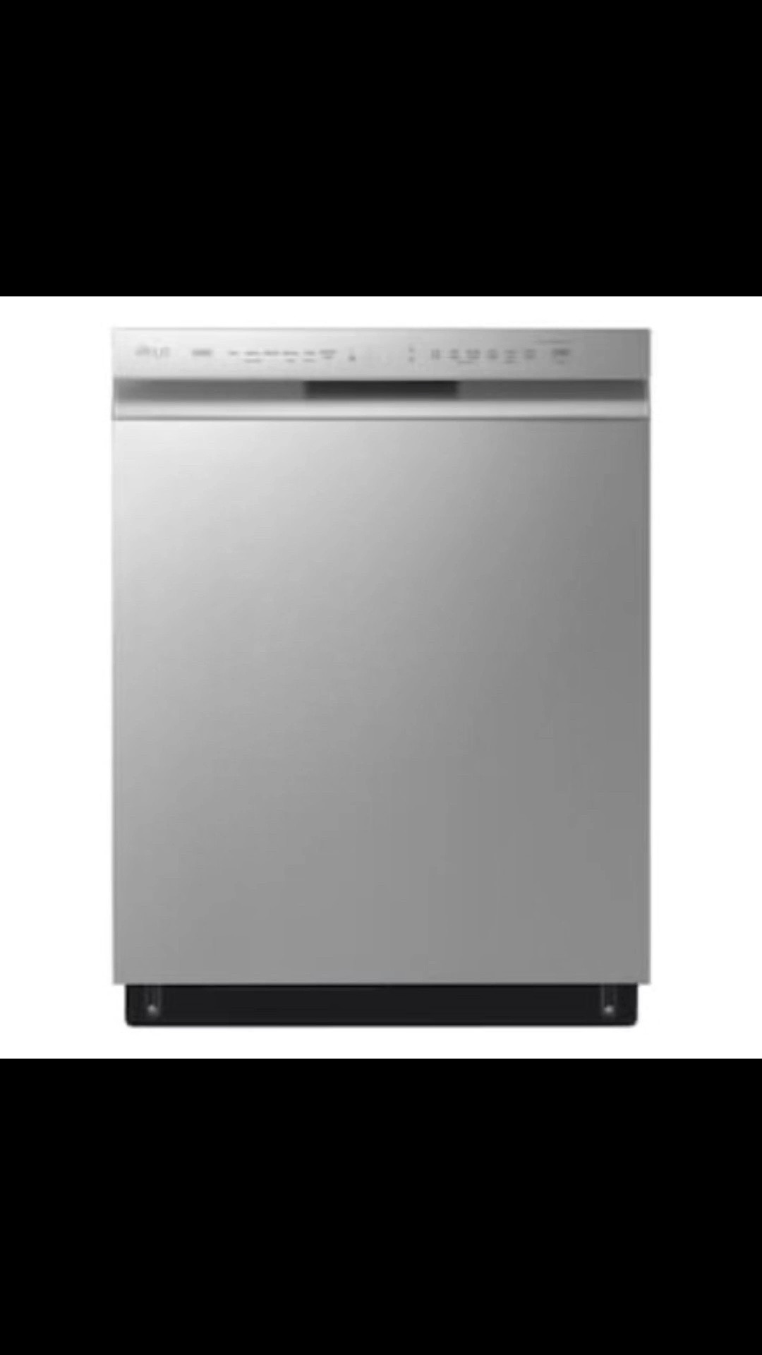 LG 24-in Front Control Built-in Dishwasher ( PrintProof Stainless Steel ) With Third Rack, QuadWash and Dynamic Dry , 48-Decibel