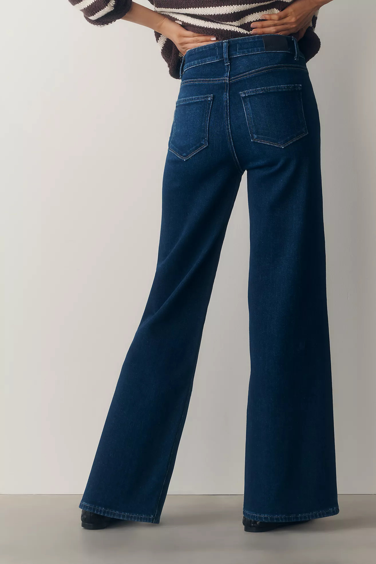 PAIGE Anessa 31" High-Rise Wide-Leg Jeans | Anthropologie (US)