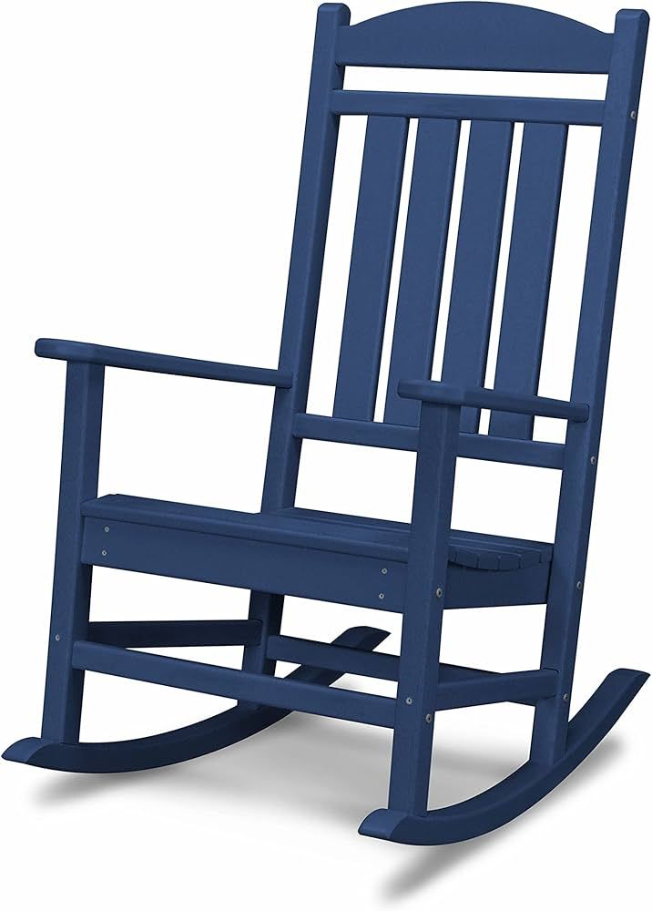 Polywood Presidential Rocking Chair Rocker, NO Size, Navy | Amazon (US)