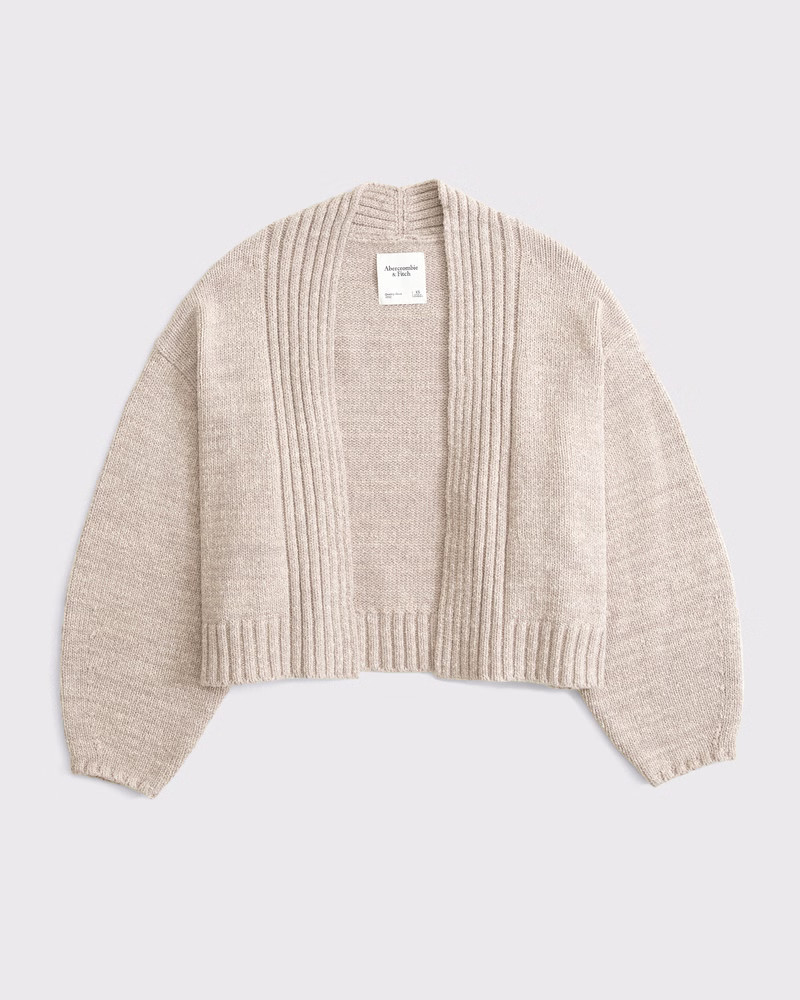Barrel Sleeve Non-Closure Cardigan | Abercrombie & Fitch (US)