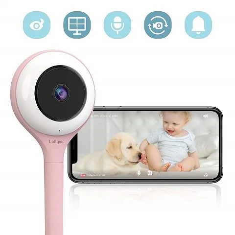 Lollipop Smart Baby Monitor HD WiFi & Wall Mount | Walmart (US)