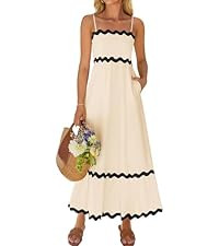 ZESICA Women's 2026 Summer Spaghetti Straps Sleeveless Backless Sundress Flowy Smocked Lace Swing... | Amazon (US)