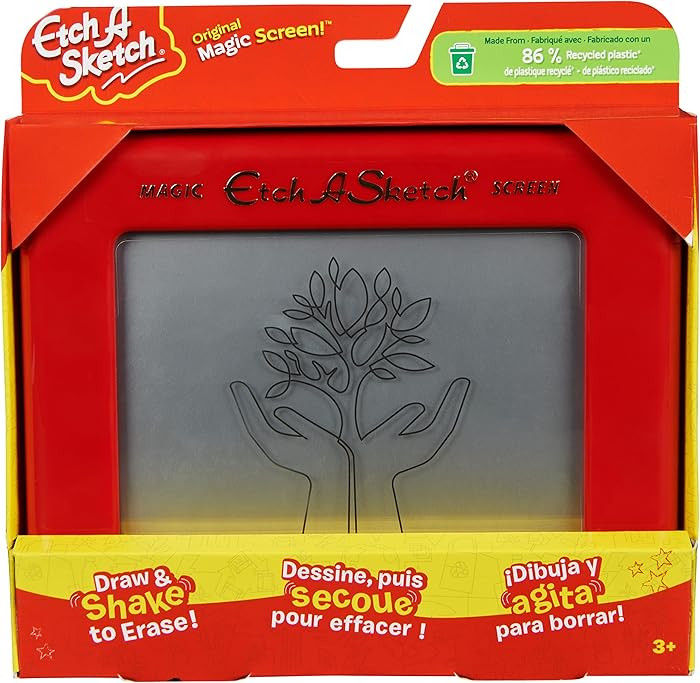Etch A Sketch, Original Magic Screen, 86% Recycled Plastic, Sustainably-Minded Classic Kids Creat... | Amazon (CA)