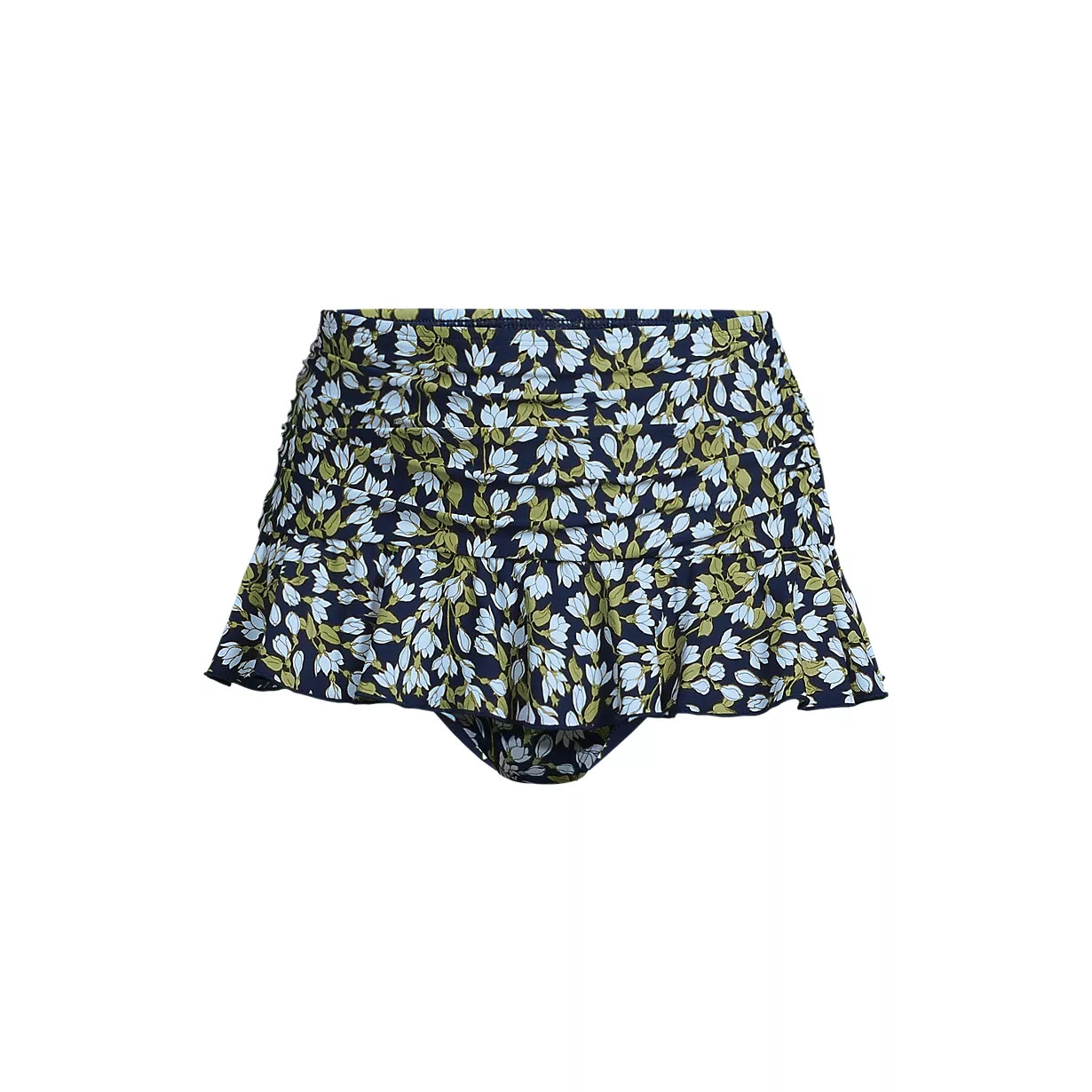 Women's Ruffle Midwaist Skirted Bikini Bottoms | Lands' End (US)