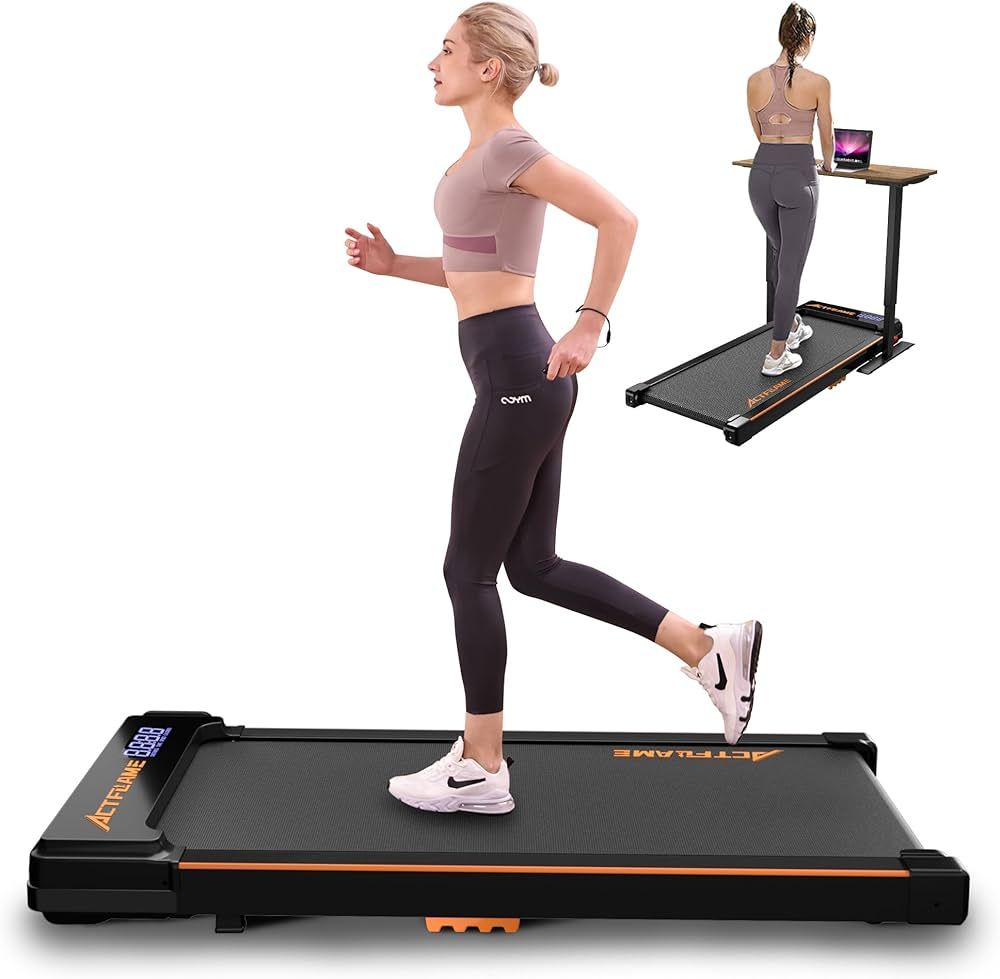 Walking Pad Under Desk, Portable Treadmill for Home and Office, 2 in 1 Walking Pad with Remote Co... | Amazon (US)