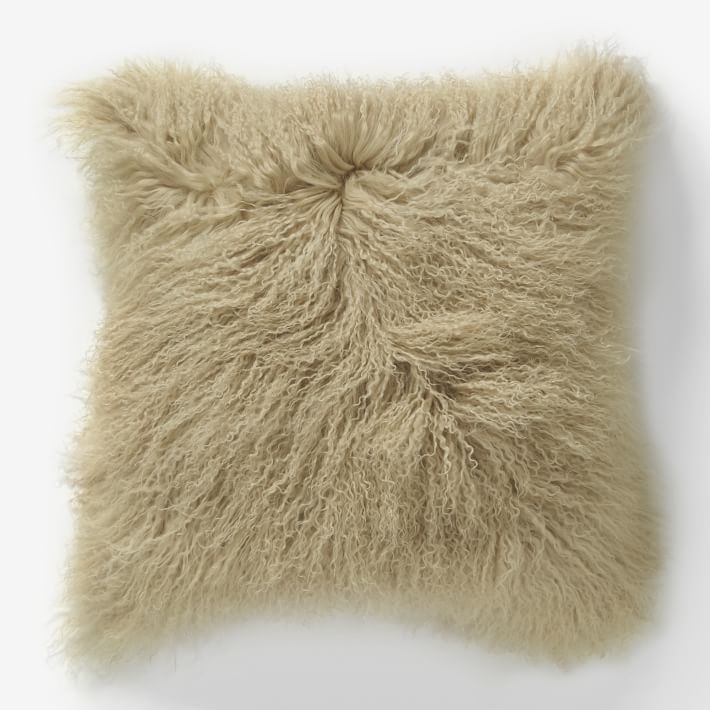 Mongolian Lamb Pillow Cover | West Elm (US)