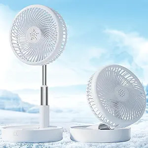 Primevolve Battery Operated Fan,Portable Rechargeable USB Floor Table Desk Fan with Adjustable He... | Amazon (US)
