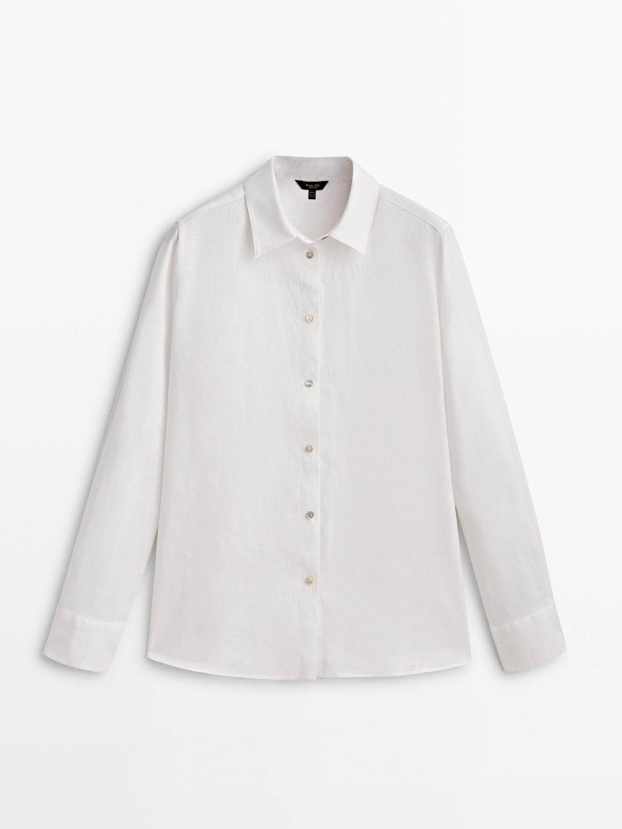 100% linen shirt | Massimo Dutti US