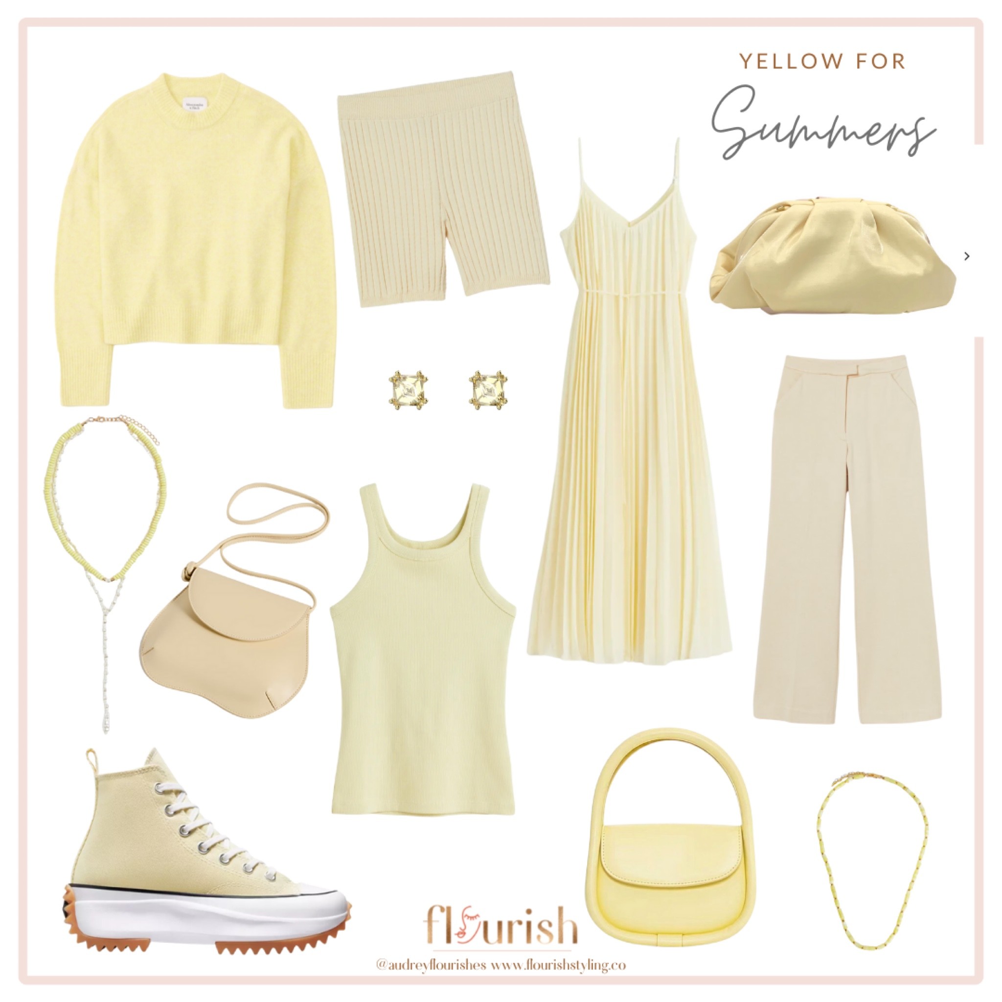 Yellow is extremely important to our foundational color education. When thinking about the different seasons through the lens of color analysis, we know that there is a huge spectrum of warm to cool hues that we must consider. When you add yellow to a color, you are bringing in warmth in the form of pure sunshine. Winters and Summers fortunately do have one yellow in their respective palettes, while Autumns and Springs have a whole slew of yellows to choose from, ranging from deep and rich to bright and sunny. Unsure what yellows are best for your season? Shop our finds to eliminate the guesswork! 

#LTKSeasonal #LTKstyletip