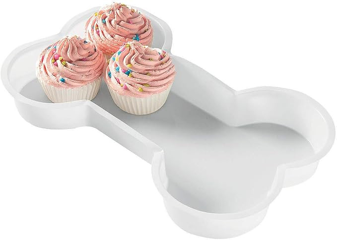 Dog Bone Shaped Serving Tray - Puppy Paw Party Supplies - 12 Pieces | Amazon (US)