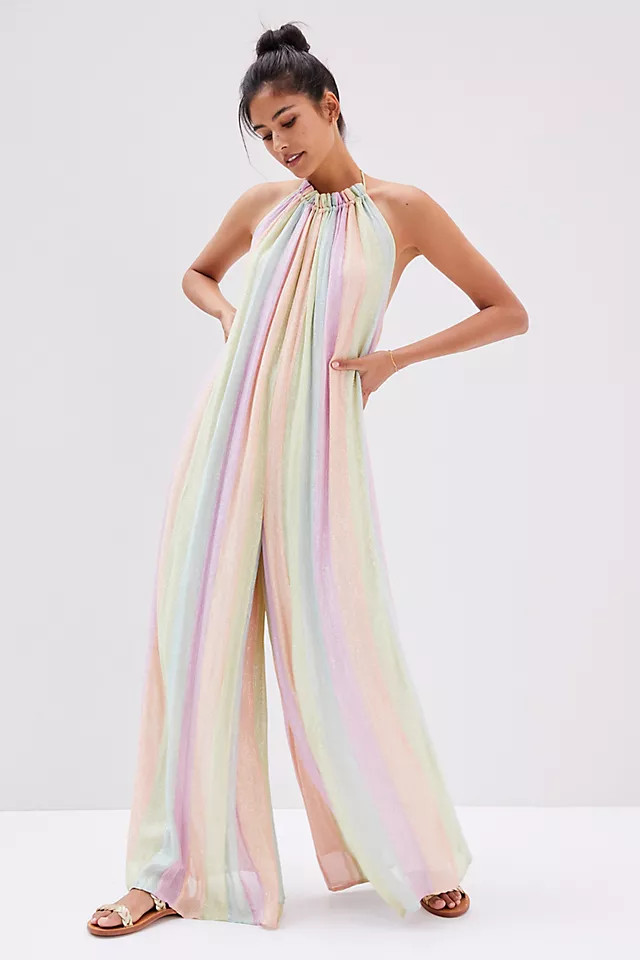 Striped Halter Jumpsuit | Anthropologie (US)