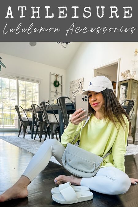 Affordable spring Athleisure pieces! Loving all the new arrivals from Lululemon. Their new bag is so roomy and their slides feel like marshmallows on your feet! Love pairing these neutrals with a pop of yellow! Terry cloth sweatshirt under $35! 

Ways to shop: 
1. Comment LINKS317
2. Link in bio (shop my LTK)
3. Shop LTK app (search houseofleoblog)
4. Use this link 
5. Go to stories 

Lululemon, Lululemon bag, Lululemon sandals, slides, crossbody bag, neon yellow, sweatshirt, sweatshirts, Maurice’s, maurices, ivory leggings 

Top small
Leggings size 4
Shoes tts 
.

#LTKitbag #LTKunder50 #LTKunder100