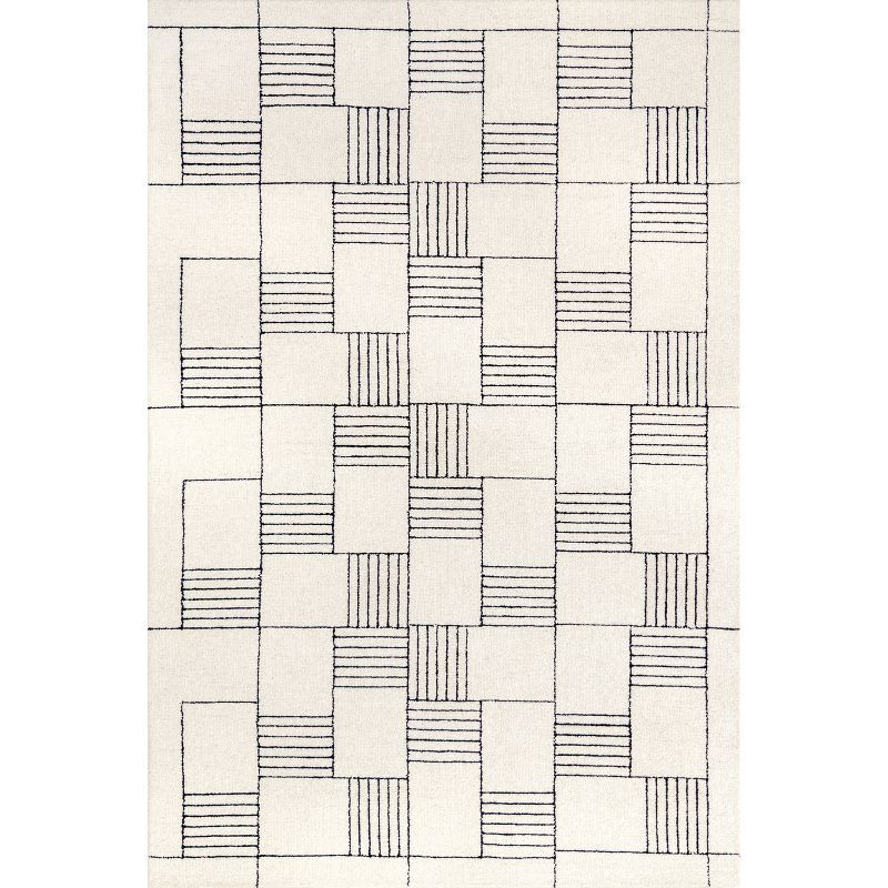 nuLOOM Danika Abstract Checkered Wool Area Rug | Target