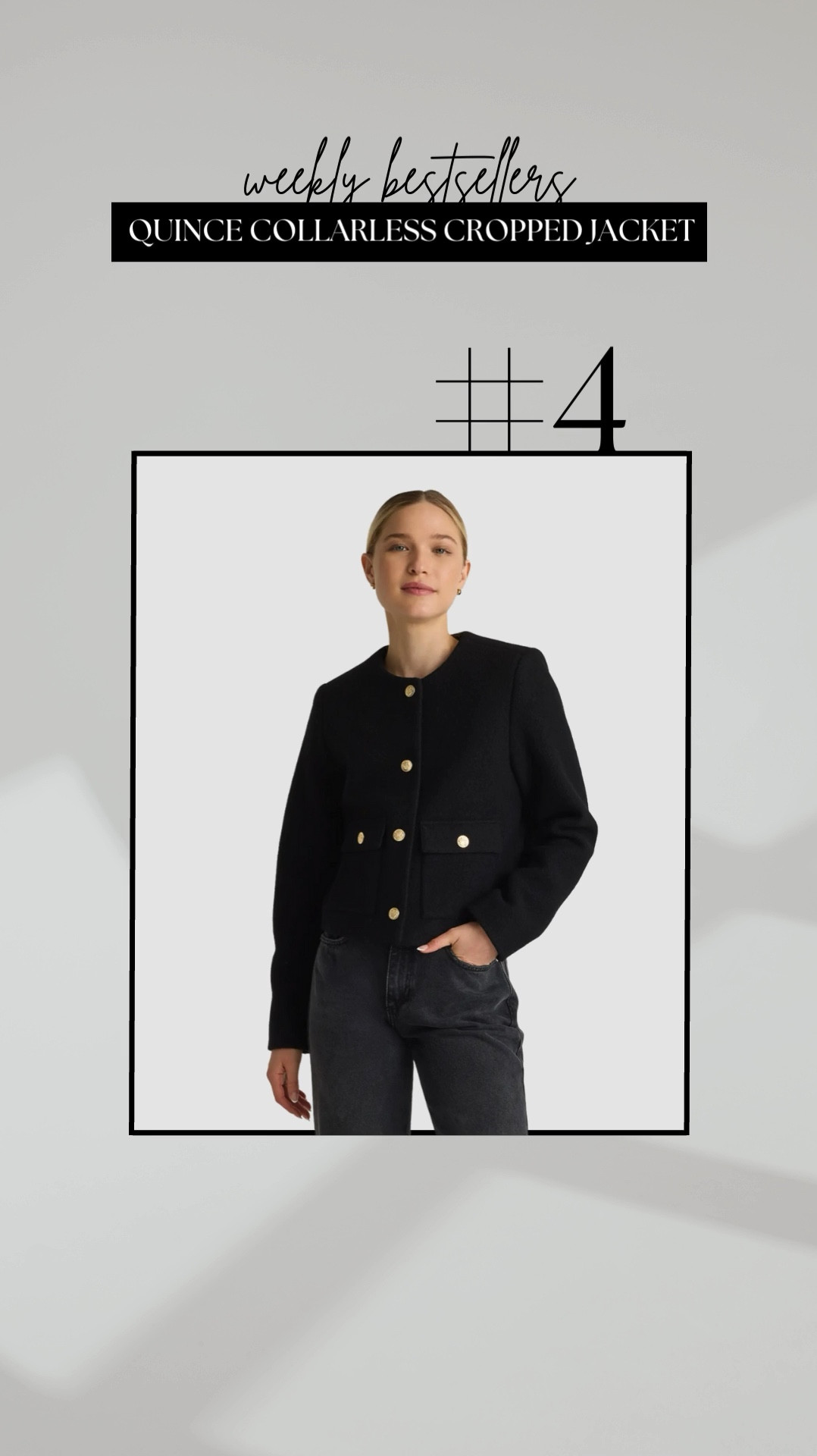#4 bestseller - quince collarless jacket 

• I found a similar collarless jacket to the one I have from Abercrombie for under $100 

Workwear / closet staples 

#LTKWorkwear #LTKFindsUnder100