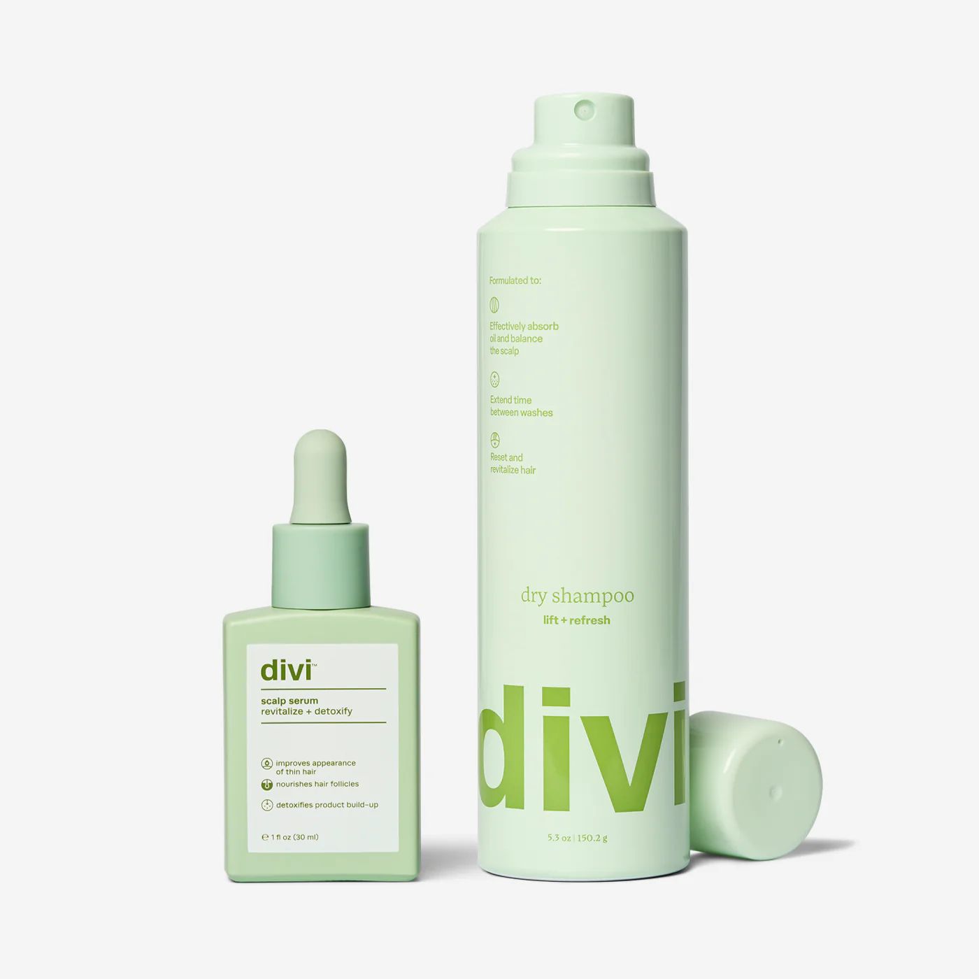Best Sellers Bundle | Dry Shampoo & Scalp Serum for a Hydrated Scalp | Divi Official