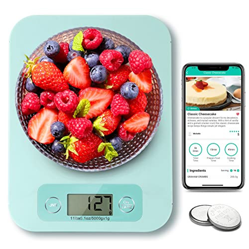 Smart Food Scales for Kitchen - Digital Food Scale with Nutritional Calculator Analysis App, Food Weight Scale Grams and Ounces, Food Scale for Weight Loss, Calories Counting, Meal Prep | Amazon (US)
