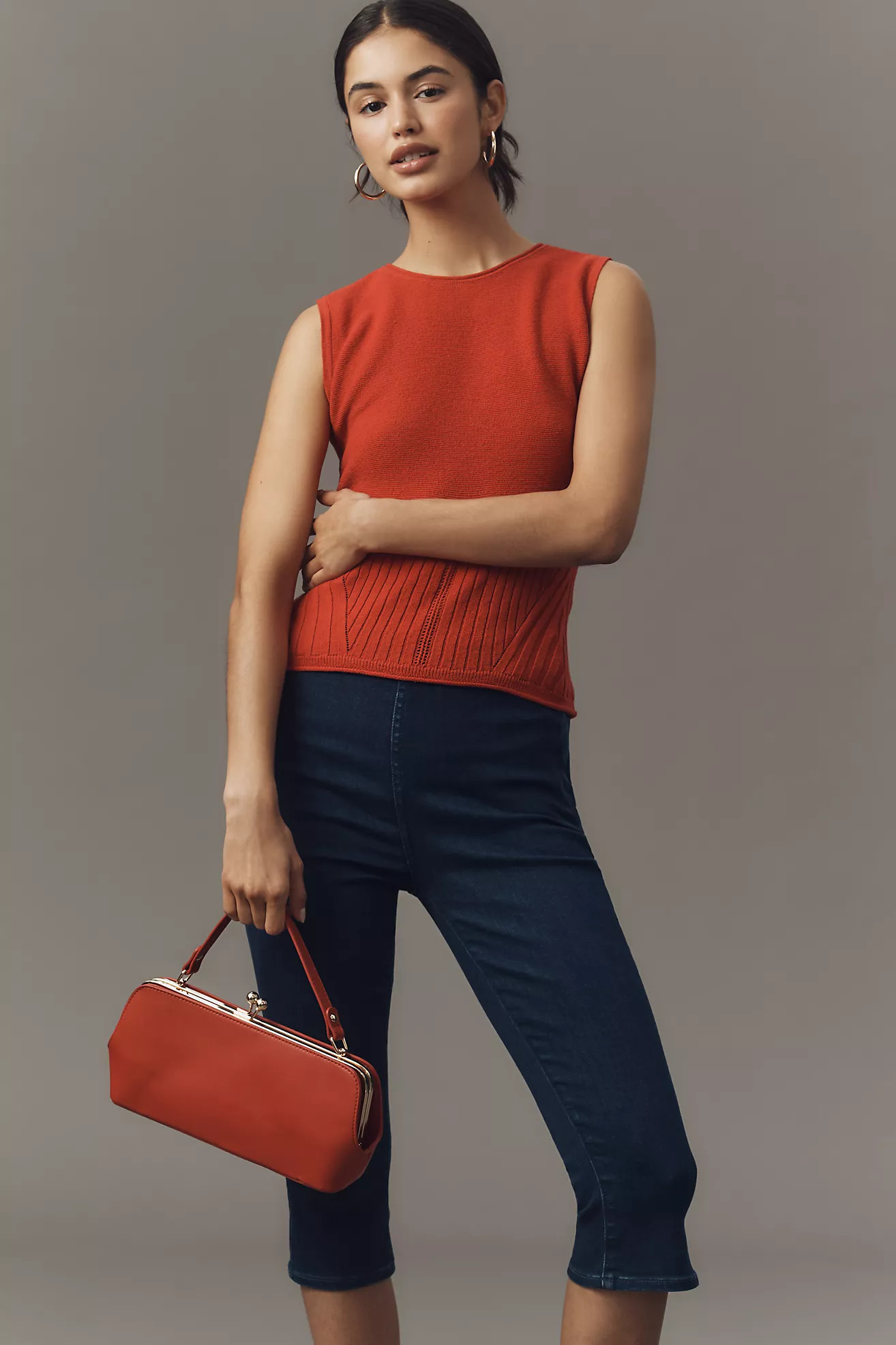 Maeve Ribbed Sleeveless Sweater | Anthropologie (US)