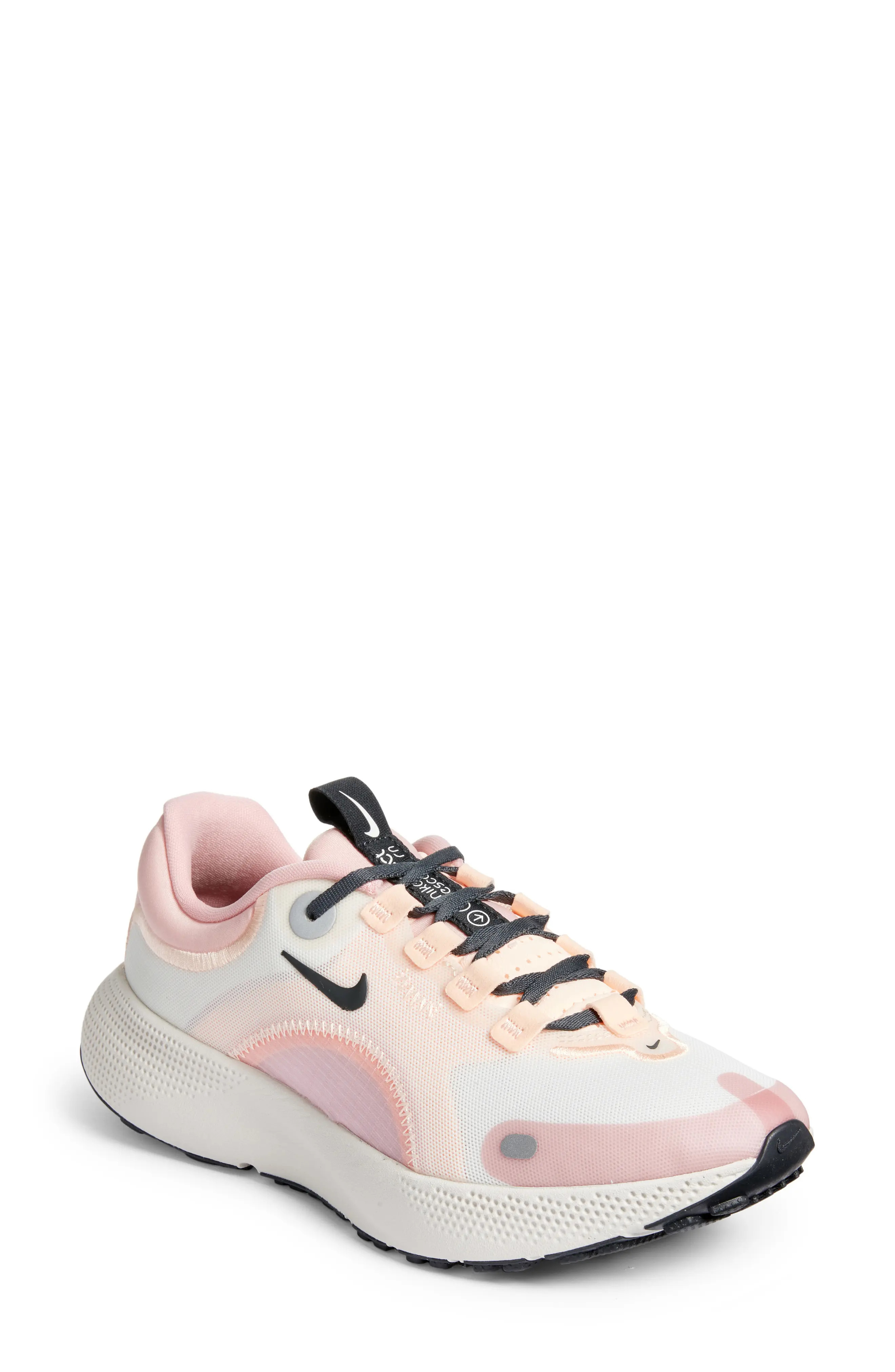 NIKE React Escape Run Running Shoe in Sail/Smoke Grey/Pink Glaze at Nordstrom, Size 5.5 | Nordstrom
