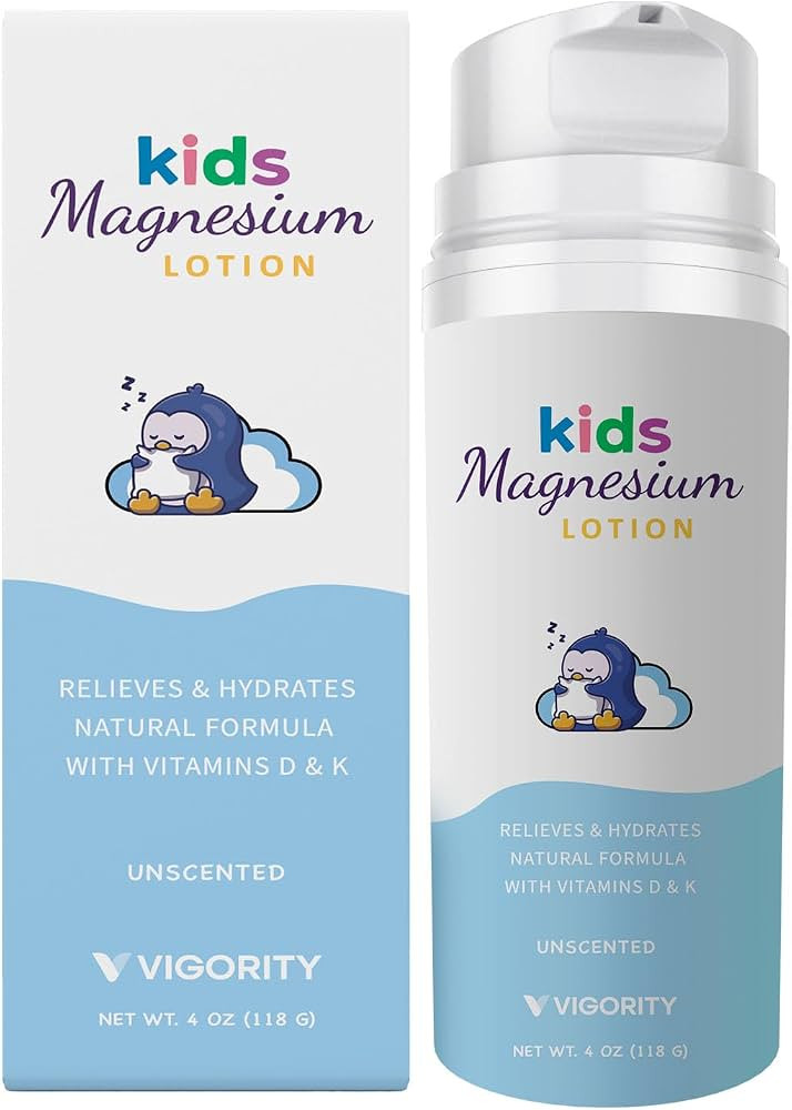 Magnesium Lotion for Kids & Babies Sleep \u2013 Unscented Bedtime Body Cream with Natural Ingredi... | Amazon (US)