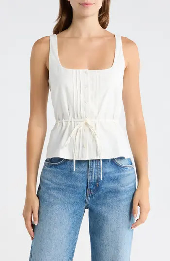 Reformation Elowen Poplin Top | Nordstrom | Nordstrom