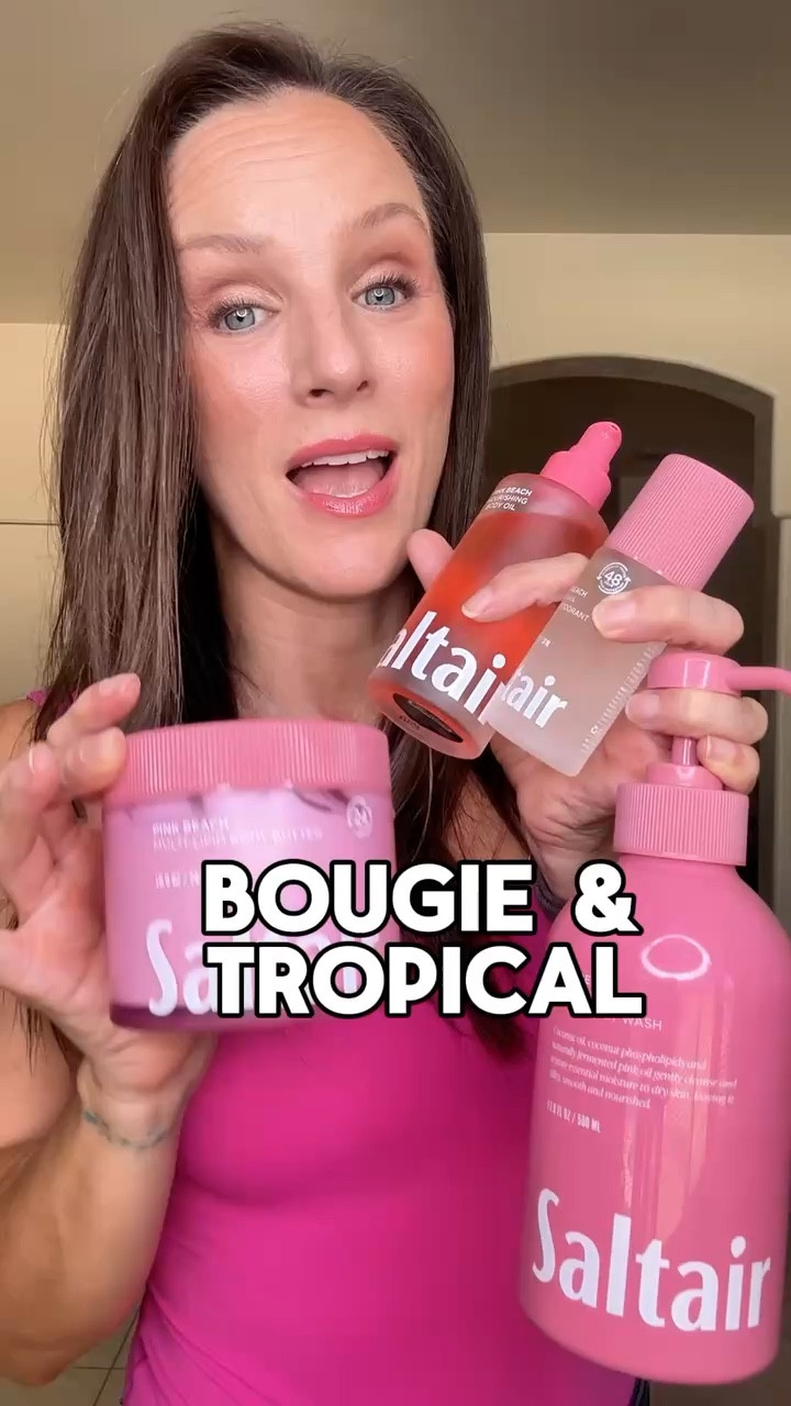 Pink Beach, a blend of almond blossom, coconut and vanilla that I cant get enough of. The vault set gives you everything you need to enjoy the scent in the shower and beyond. My favorite thing to use? Either the body butter or the oil! #saltair #saltairbody #pinkbeach #tropicalscents #paradise

#LTKdayinmylife #LTKgrwm #LTKBeauty