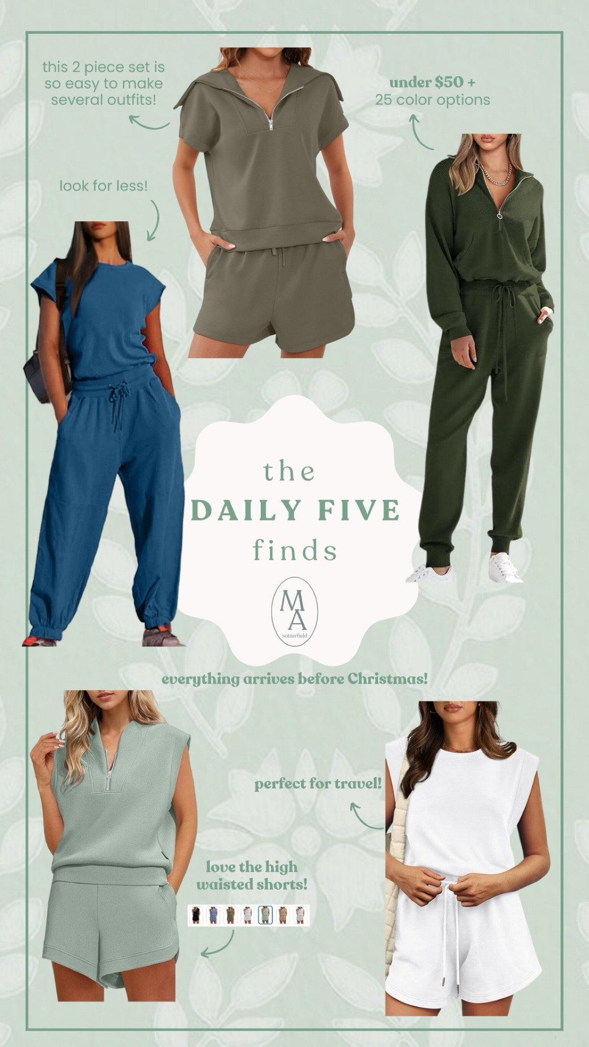 Amazon comfy sets that all arrive before Christmas! Great travel outfit or last minute gift idea! I own and love all of these!

#LTKSeasonal #LTKGiftGuide #LTKHoliday