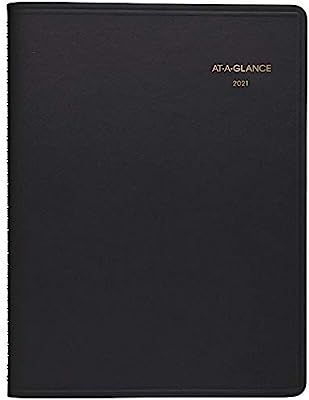 2021 Weekly Appointment Book & Planner by AT-A-GLANCE, 8-1/4" x 11", Large, Black (709500521) | Amazon (US)