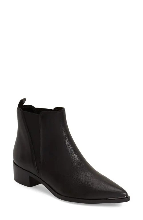 Marc Fisher LTD Yale Chelsea Boot in Black Leather at Nordstrom, Size 7 | Nordstrom