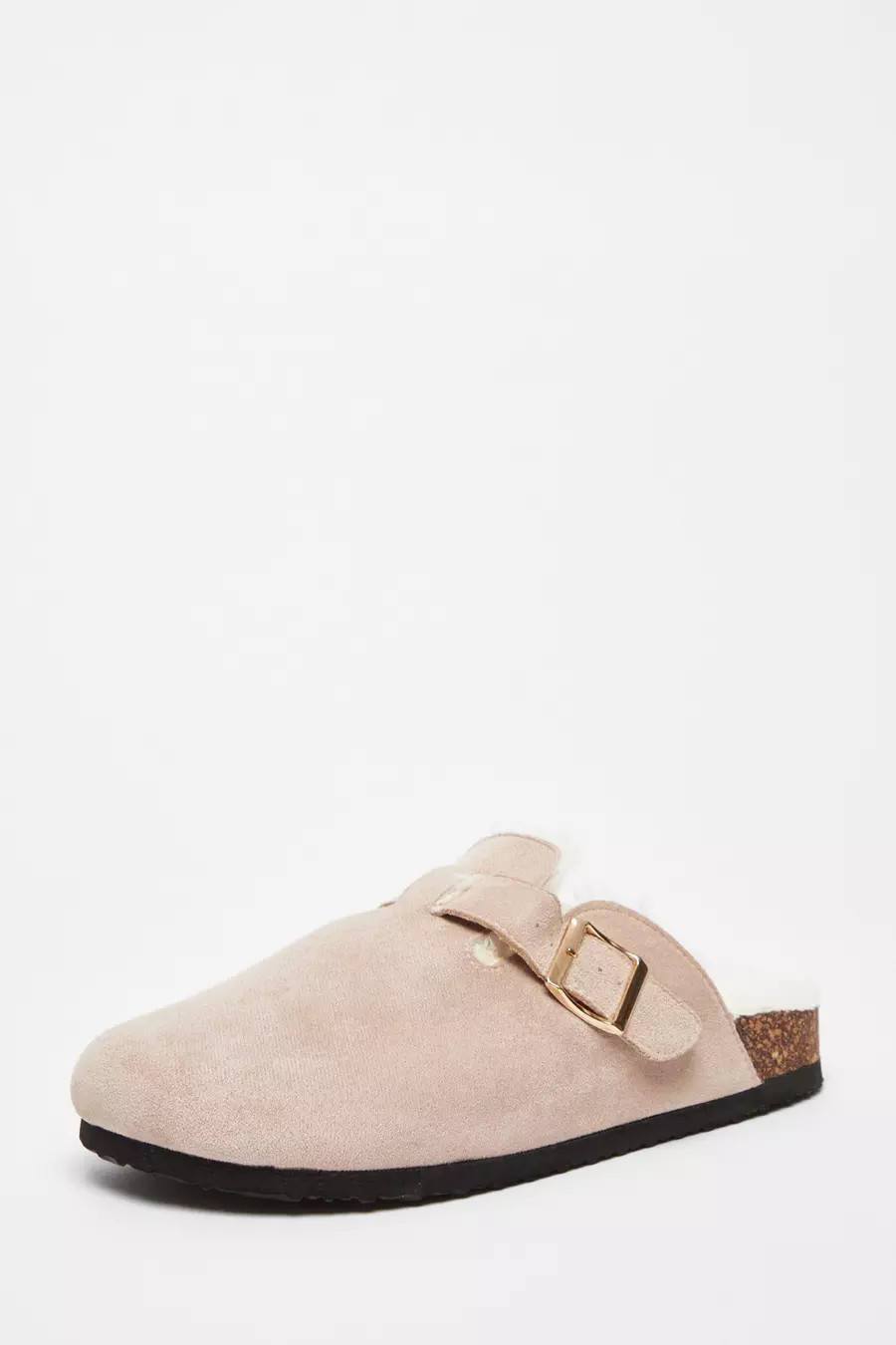 Home/Beige Faux Suede Mules | Quiz Clothing