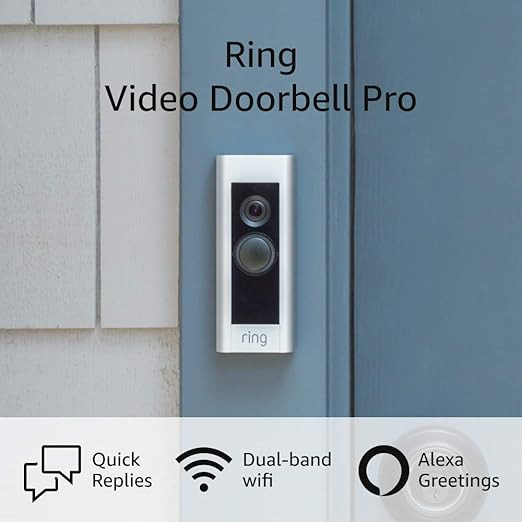 Ring Video Doorbell Pro – Upgraded, with added security features and a sleek design (existing d... | Amazon (US)