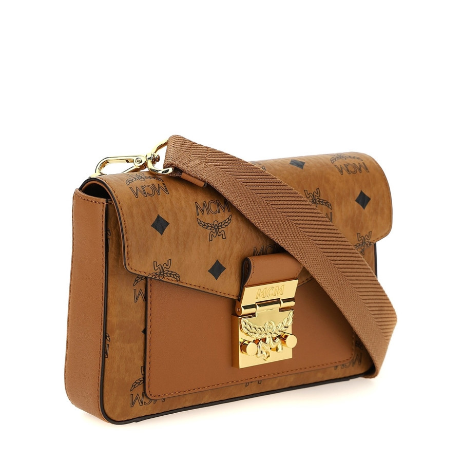 MCM Cognac Millie Crossbody in Visetos | Jomashop.com & JomaDeals.com