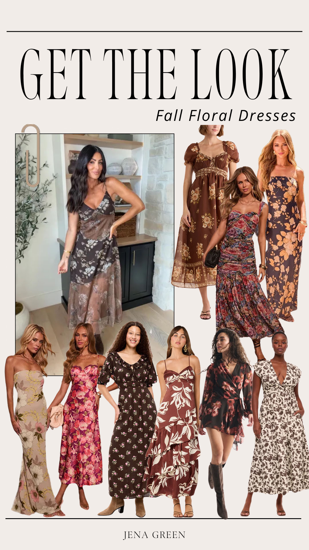 Get the Look Fall Floral Dresses | Get the Look Dresses | Fall Dress | Fall Fashion 

 #LTKootd #LTKSeasonal