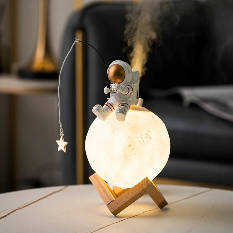 Astronaut Night Light Humidifier • Aroma Oil Diffuser • Accent Lighting For Home • Nursery ... | Etsy (US)