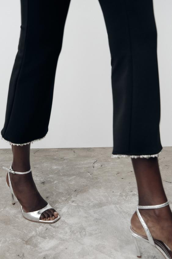 PATENT-FINISH HIGH-HEEL SANDALS | Zara UK
