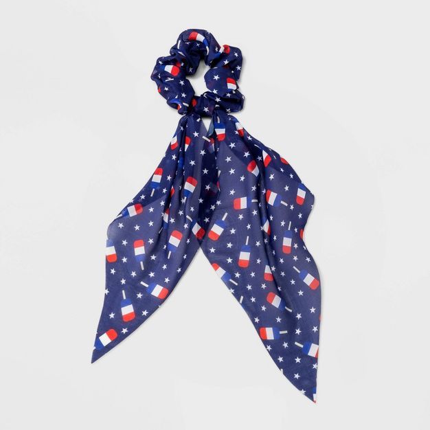 Americana Popsicle Print with Tail Hair Twister - Navy Blue | Target