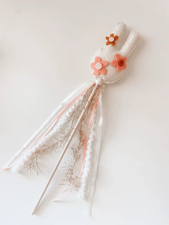 Boho Bunny Felt Wand | Etsy | Etsy (US)