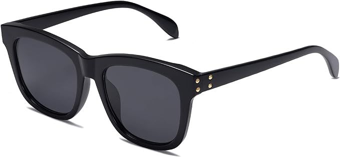 SOJOS Fashion Square UV400 Polarized Sunglasses with Subulate Rivets BOOM SJ2145 | Amazon (US)