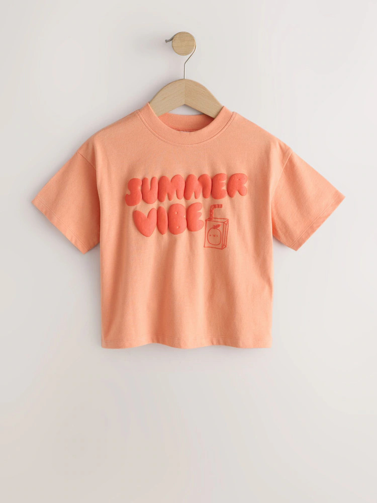 Orange Summer Short Sleeve T-Shirt (3mths-7yrs) | Next US