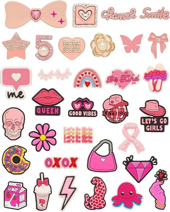 Bling Shoe Charms for Women Teen Girls Cute Shoe Decoration Accessories for Clog Cool Shoe Charms... | Amazon (US)