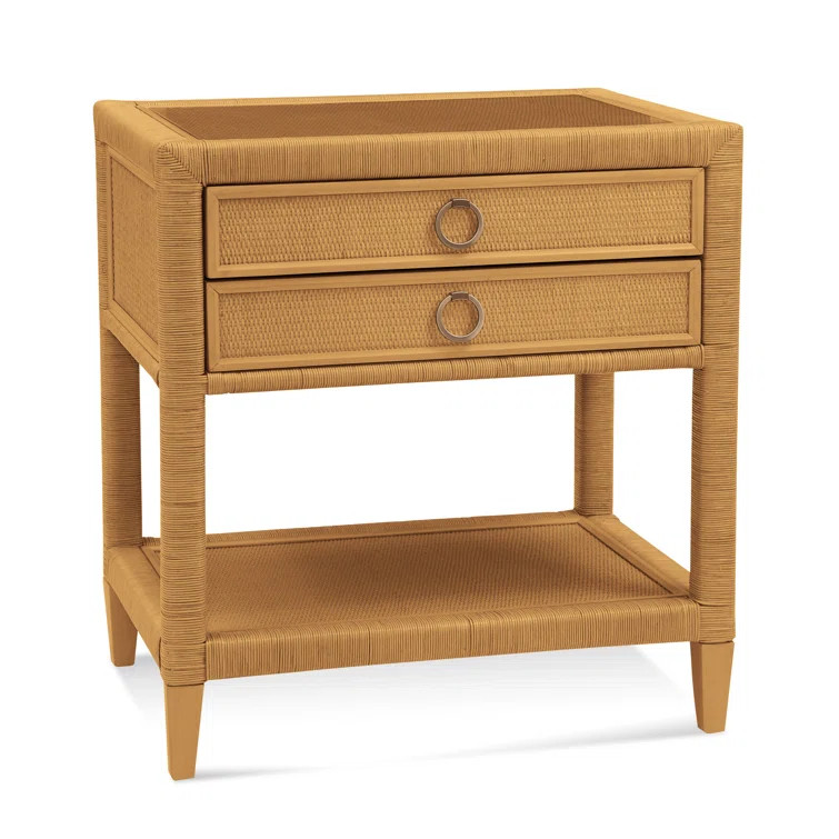 Warwick 2 - Drawer Wicker Nightstand | Wayfair North America