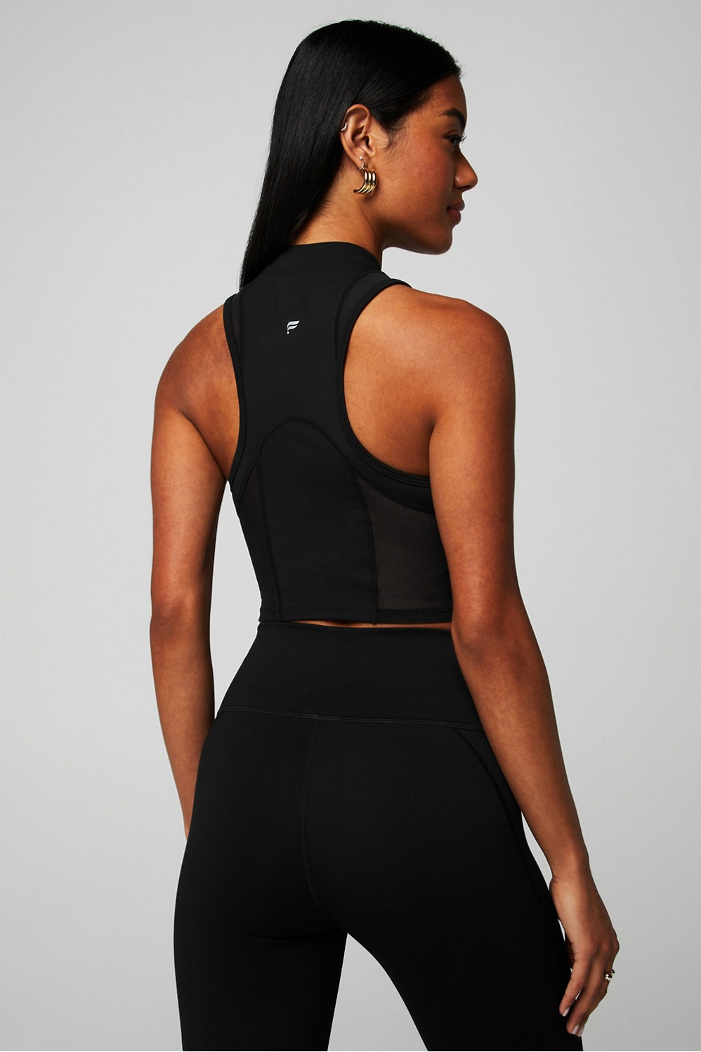 Half-Zip Heatwave Crop Tank | Fabletics - North America