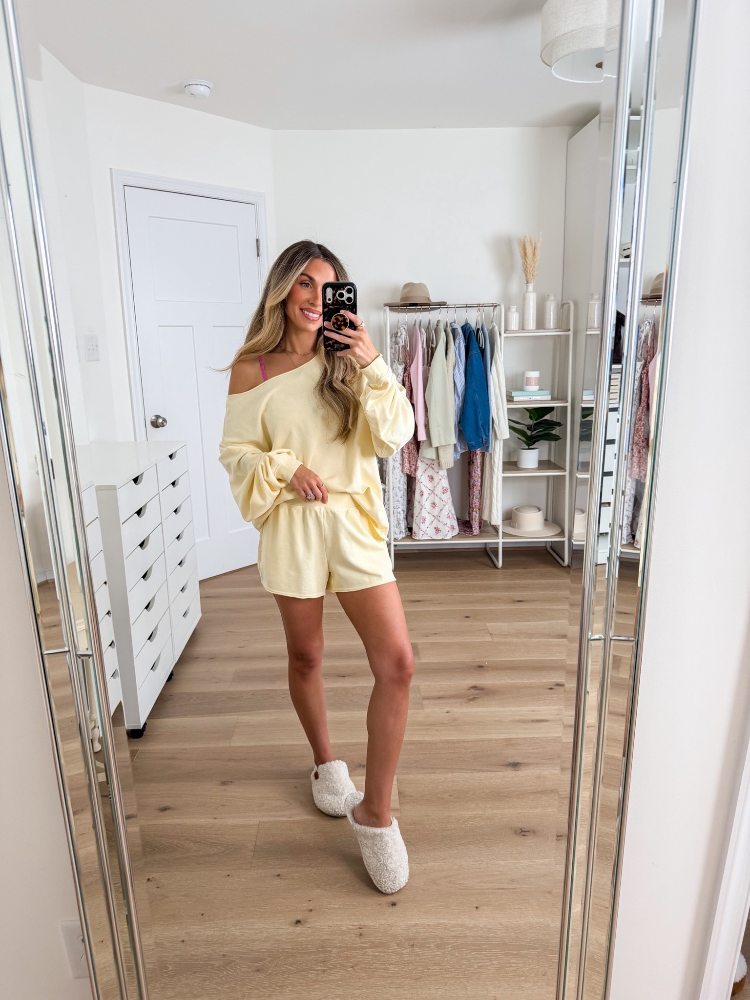 Cutest butter yellow lounge set — size xs in the top and shorts!

#LTKootd #LTKPetite #LTKSeasonal