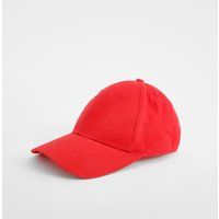 Womens Red Baseball Cap - One Size | boohoo (US & Canada)